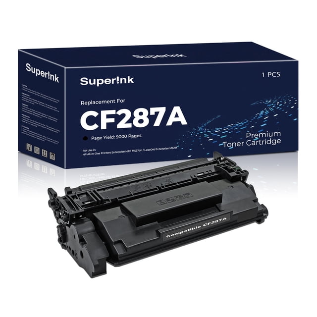 Cartouche de Toner Compatible HP CF287A / 87A Noir par Superink