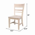 thumbnail image 3 of International Concepts Set of Two Solid Wood Quincy Chairs, 3 of 12
