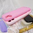 thumbnail image 4 of Compatible with iPhone 11 Pro Max 6.7 inch Cute Kawaii Curly Cream Frame Shape Soft Silicone Shockproof Protective Phone Case Cover for Women Girls Light Pink, 4 of 15