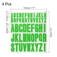 thumbnail image 2 of Uxcell 4 hojas de letras adhesivas de vinilo 9.1'' x 7.7'' para calcomanías interiores y exteriores color verde, 2 of 5