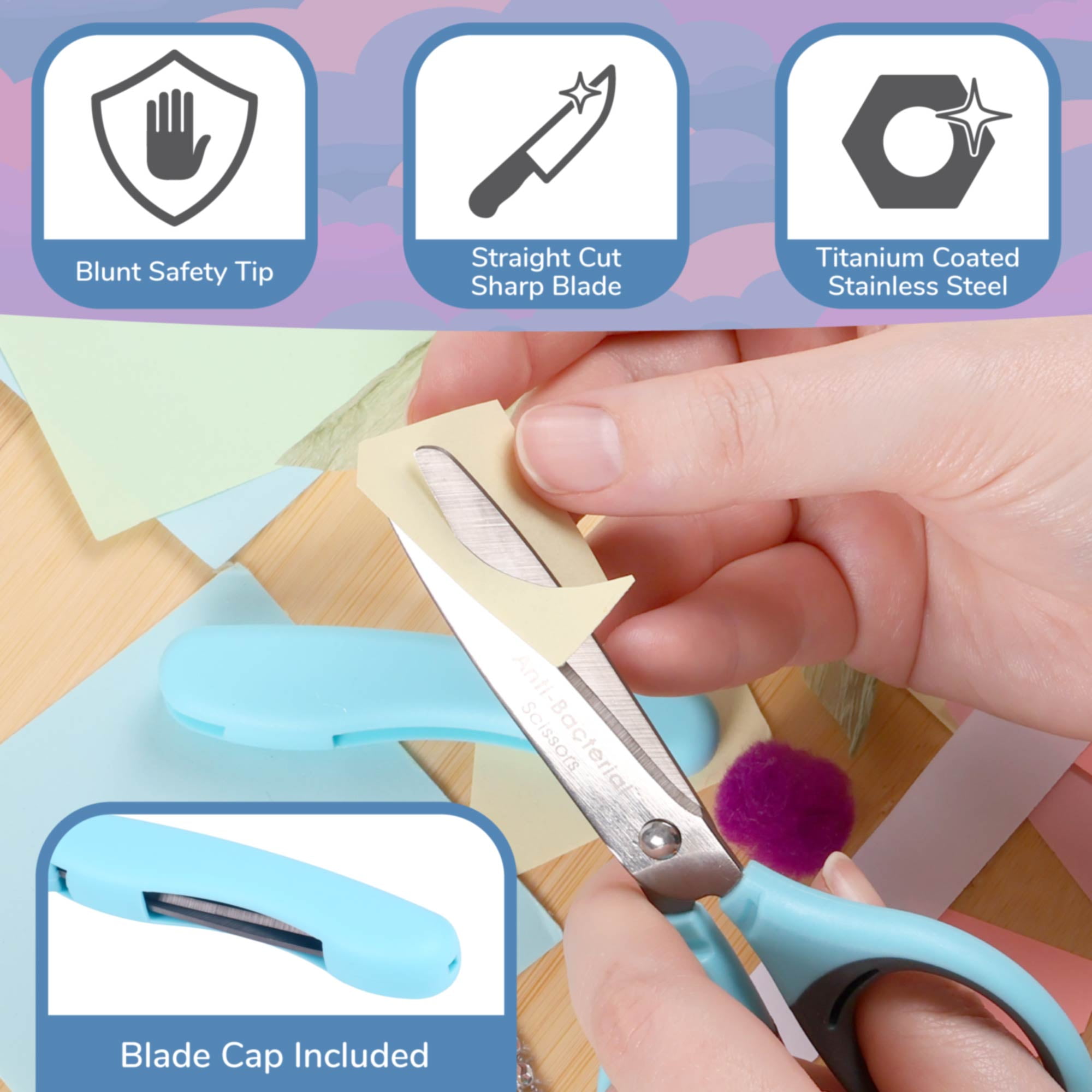 JubileeYarn Classroom Craft Scissors - Blue - 30 Scissors