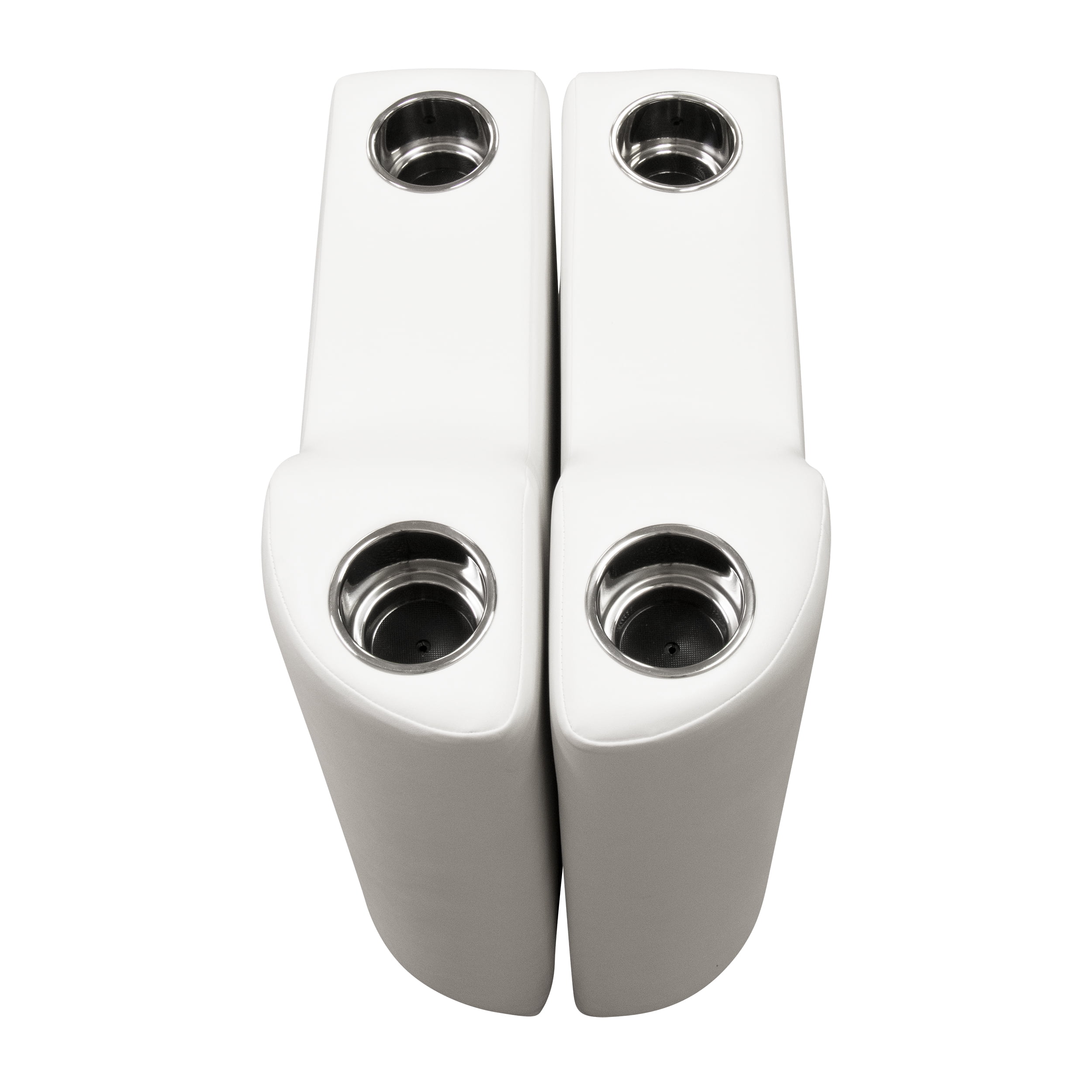 Wise DLX3009-204 DLX Series Pontoon Left Radius Arm Rest - Brite White