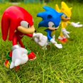 thumbnail image 3 of 5pcs Set Cute Sonic PVC Character Toy Hedgehog Shadow Tail Figure 14cm Model Dolls Children Animal Toy Birthday Gift, 3 of 5