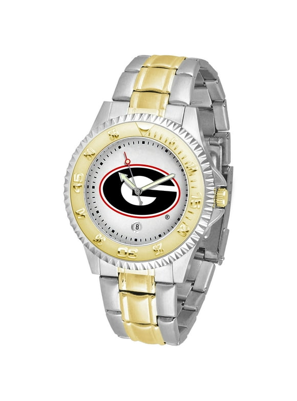 White Georgia Bulldogs Competitor Two-Tone Watch