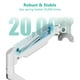 thumbnail image 5 of Soporte de brazo para monitor WALI GSMP001W para 17-32 pulgadas, blanco, 5 of 9
