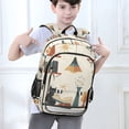 thumbnail image 6 of FORMRS Unisex School Backpack 17" Student Travel Bag with Laptop Compartment, Cats Reading Pattern, 6 of 7