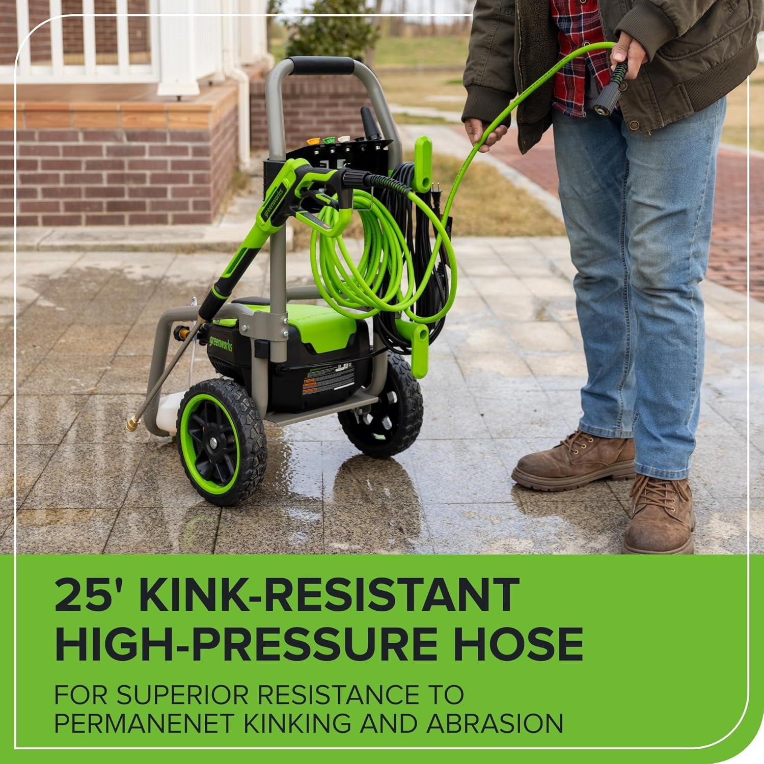 Greenworks Brushless 3000 PSI 2.0 GPM Max/ 1.1 GPM Electric Pressure Washer