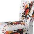 thumbnail image 4 of Designart « Symphonie Abstraite en Rouge et Noir II » Fauteuil d'Appoint Rembourré Rouge Abstrait - Fauteuil Moderne pour Chambre, 4 of 7