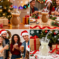 thumbnail image 4 of Cute Bear Glass Cup with Straw, 11oz Bear-Shaped Cold Cup, Holiday Vibes, Glass, Perfect for Iced Beverages, Christmas Gift, Coffee, Wine, Beer Glassware,(1 Bear Cup), 4 of 9