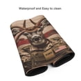 thumbnail image 4 of Hirioo Patriotic Deer Soldier Salute for Mouse Pad ,Anti-Slip Base, Durable Stitched Edges, Perfect for Gaming, Office, and Home Use,16x35.5in, 4 of 9