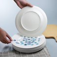 thumbnail image 5 of 6.5 Inch Porcelain Plate Set of 6, White Dessert Plates Ceramic Salad Appetizer Plates for Christmas party, Ceramic Plates for Dinner, 5 of 9