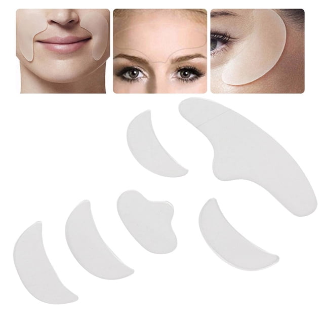 Parches de silicona antiarrugas Fugacal 6 Piezas para cara y ojos