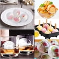 thumbnail image 4 of 2 Pack Ice Cube Trays for Cocktail, Silicone 3D Skull Ice Cube Tray and Sphere Ice Ball Mold with Ice Cube Clamp, Funny Ice Skull for Whisky, Easy Release Black, 4 of 7