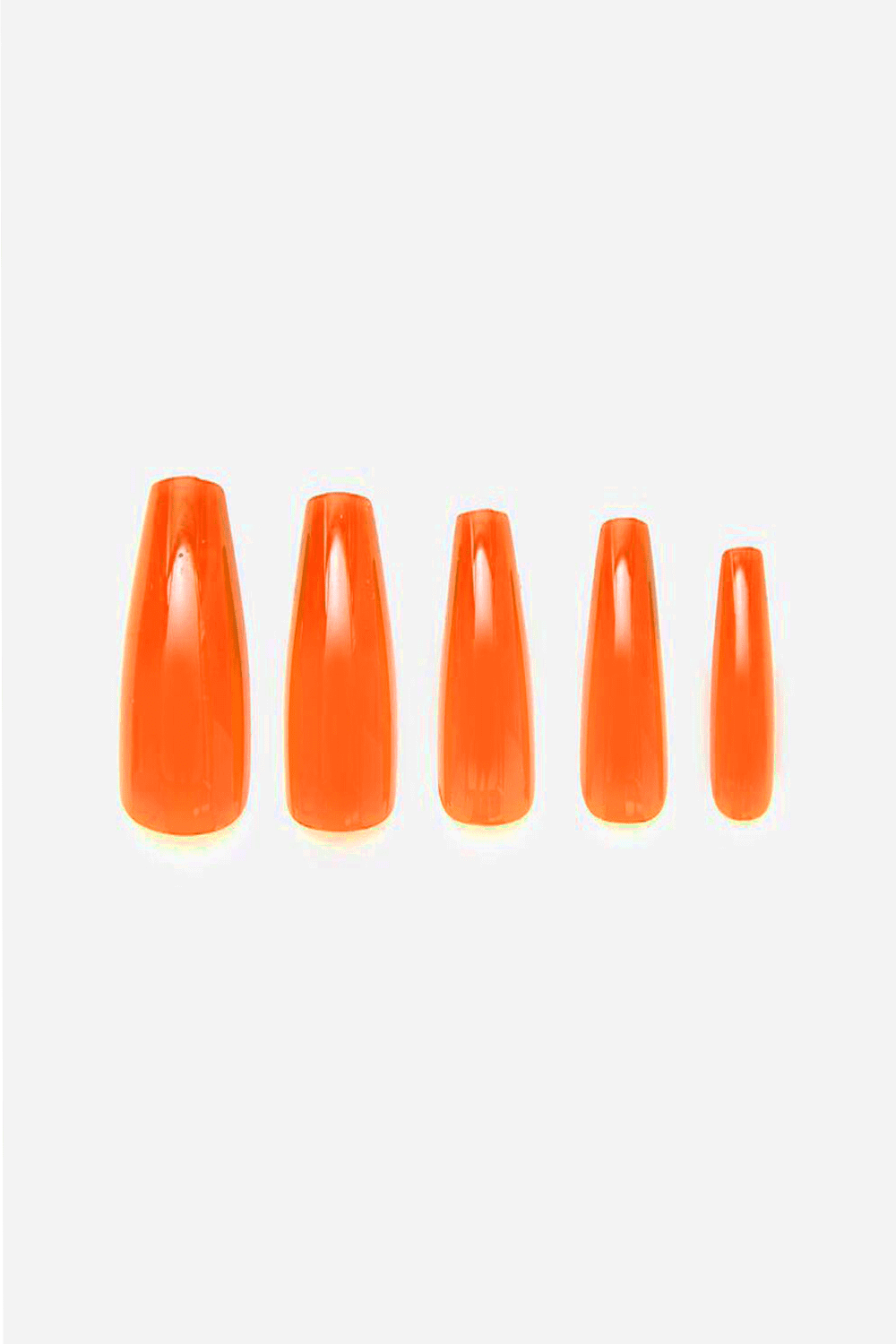 Ice Spice Baddie Kit, Crystal-Encrusted Munchkin Pendant, Orange Press-On Nails & Curly Orange Wig, S, 3-Piece