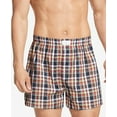 thumbnail image 2 of Tommy Hilfiger Men's 3 Pk Classic Printed Cotton Poplin Boxers Blue Size XL, 2 of 4