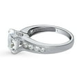 thumbnail image 3 of BERRICLE Sterling Silver Solitaire Wedding Engagement Rings 2.5 Carat Oval Cut Cubic Zirconia CZ Cocktail Promise Ring for Women, Rhodium Plated Size 9, 3 of 9