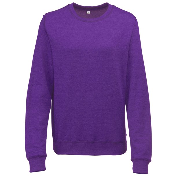 Awdis - Sudadera ligera con cuello redondo para mujer (Morado)