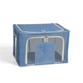 thumbnail image 2 of ZHAOCHENG Bolsa de Almacenamiento Grande, Caja de Almacenamiento Plegable, Con Asa, Cremallera Sellada y Marco de Hierro Reforzado 50*40*33 Cm (Serie 01) Azul Denim, 2 of 5