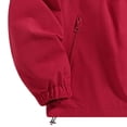 thumbnail image 6 of PNTUTB Fashion Men's Full Zip Hooded Jacket Solid Color Versatile Windbreaker Casual Comfort Lightweight Outdoor Waterproof Coat with Zip Pockets, 6 of 7