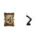 thumbnail image 1 of Marco de fotos,Marco de fotos ornamentado,marco barroco antiguo,Estatua de escalera,Estatua de escalera de libros para trepar,decoración artística,Escultura de escaleras de libros Figura de, 1 of 8