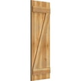 thumbnail image 2 of 16 1/8"W X 47"H Timbercraft Three 5 3/8" Boards Joined Board-N-Batten Shutters W/Z-Bar, Rough Sawn Western Red Cedar (Per Pair), 2 of 13