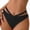 Y522-Black, variant on Women's Low Rise Bikini Bottom with Side Straps Cheeky Cut Strappy Swim Bottom Stretchy Polyamide Swimsuit Brief (Blue,L)