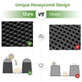 thumbnail image 4 of Famistar All-in-One 2-Layer 30*22IN Cat Litter Trapping Mat Handrails Attached Set with 2 Rolls of Litter Bags and 1 Litter Bag Dispenser, Extra Large Black, 4 of 8