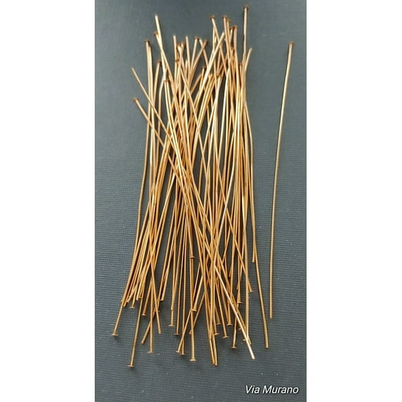 3" Brass 24g Wire Wrapper Head Pins (Pack 500). Use them in conjunction with our Snapeez Jump Rings The Ultra Secure | No Solder Jump Ring. Made in USA.