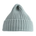 thumbnail image 1 of Ribbed Thickened Ear Protection Baby Beanie Winter Children Candy Colored Warm Knitted Hat Photography Props, 1 of 10