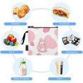 thumbnail image 5 of Haosy 3 Pack Reusable Ziploc Bags BPA Free Healthy Food Storage Bag Leakproof Sandwich Snack Freezer Bags Pink Cow and Strawberry, 5 of 7