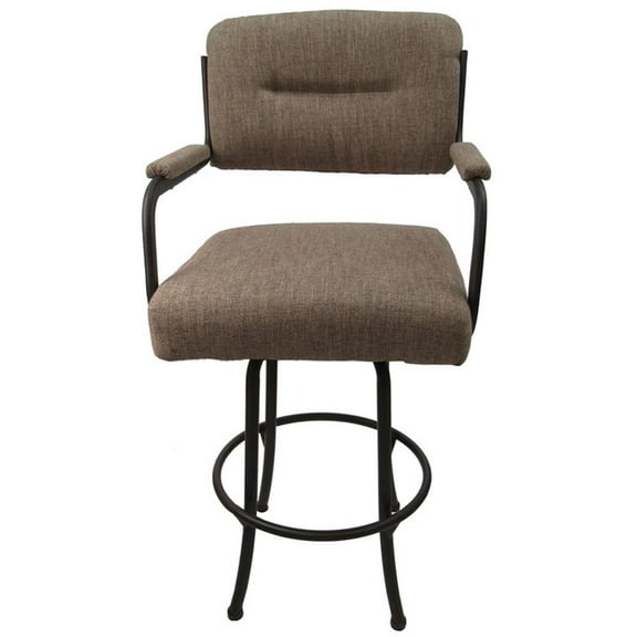 Swivel Counter 26" Bar Stool - M-110 Metal Brown Frame