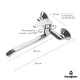 thumbnail image 4 of Llave Mezcladora Hausklein para Tarja de Cocina de Metal Cromado Monomando con Montaje para pared, 4 of 5