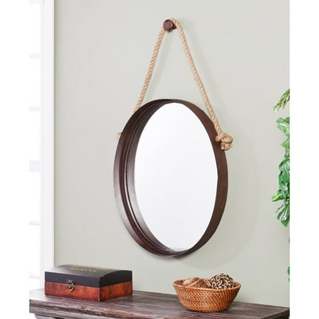 Land and Sea Decorative Mirror, Rust