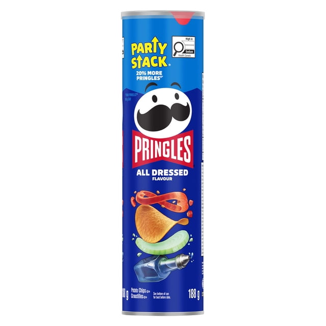Pringles® Party Stack™ All Dressed Flavour Potato Chips 188g