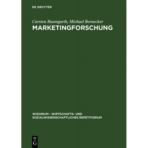 Wisorium - Wirtschafts- Und Sozialwissen Marketingforschung, (Hardcover)