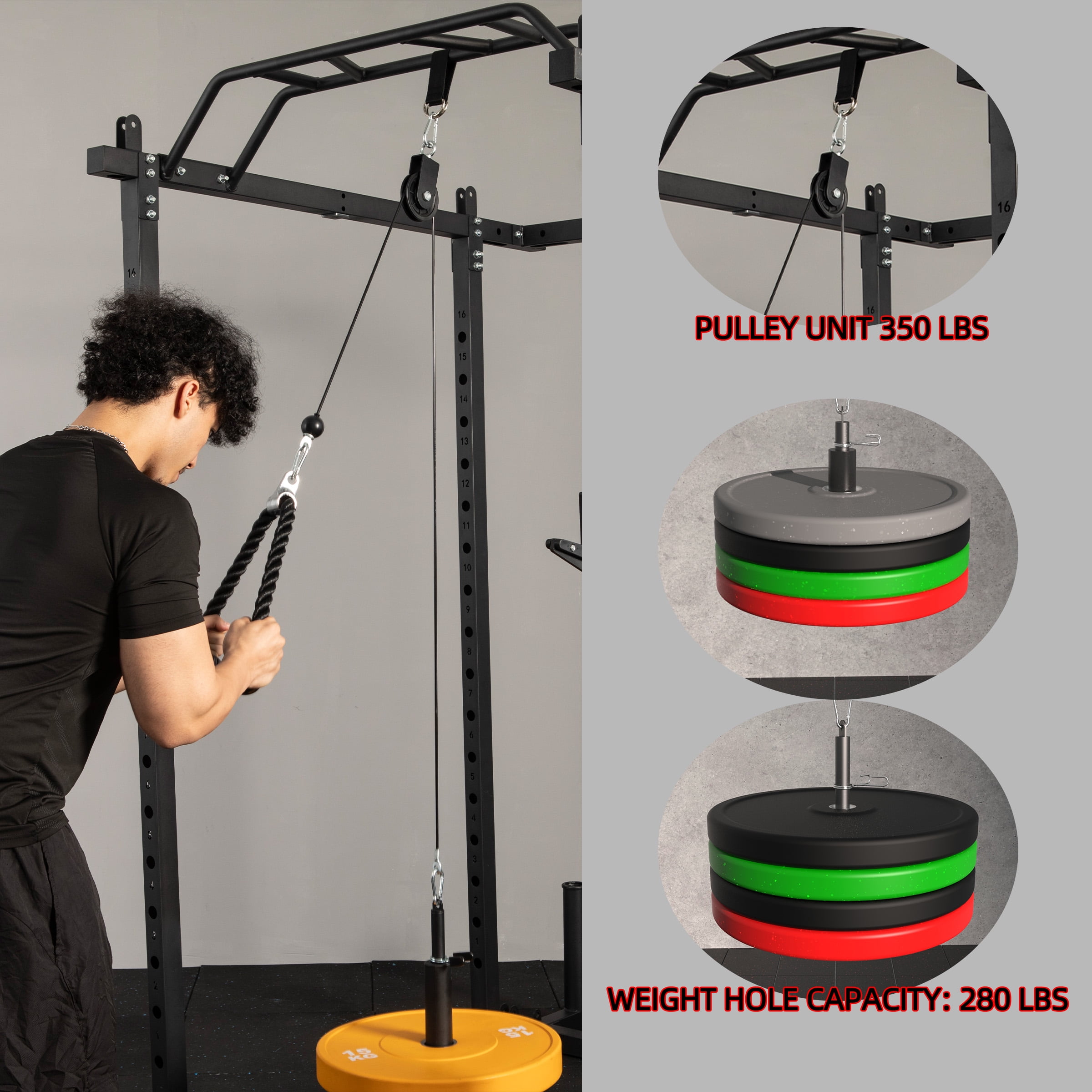 AOWINNOX Cable Pulley System, LAT and Lift Pulley Unit, Cable Crossover Accessories