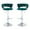 Green, variant on Tcbosik Upholstered Bar Stools Set of 2, Velvet Fabric Swivel Barstools, 23.6"-32" Height Adjustable Bar Chair with Back for Kitchen, Dining Room, Green