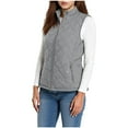 thumbnail image 2 of Puffer Vests for Women Quilted Jacket Sleeveless Full Zip Up Warm Winter Coats with Pockets, 2 of 9