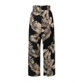 thumbnail image 3 of WILLBEST Pantalones Casuales para Mujer 2024, Estilo Tropical, con Cordón, Cintura Alta, Pierna Ancha, para Un Estilo Relajado y Cómodo. Mediana, 3 of 4