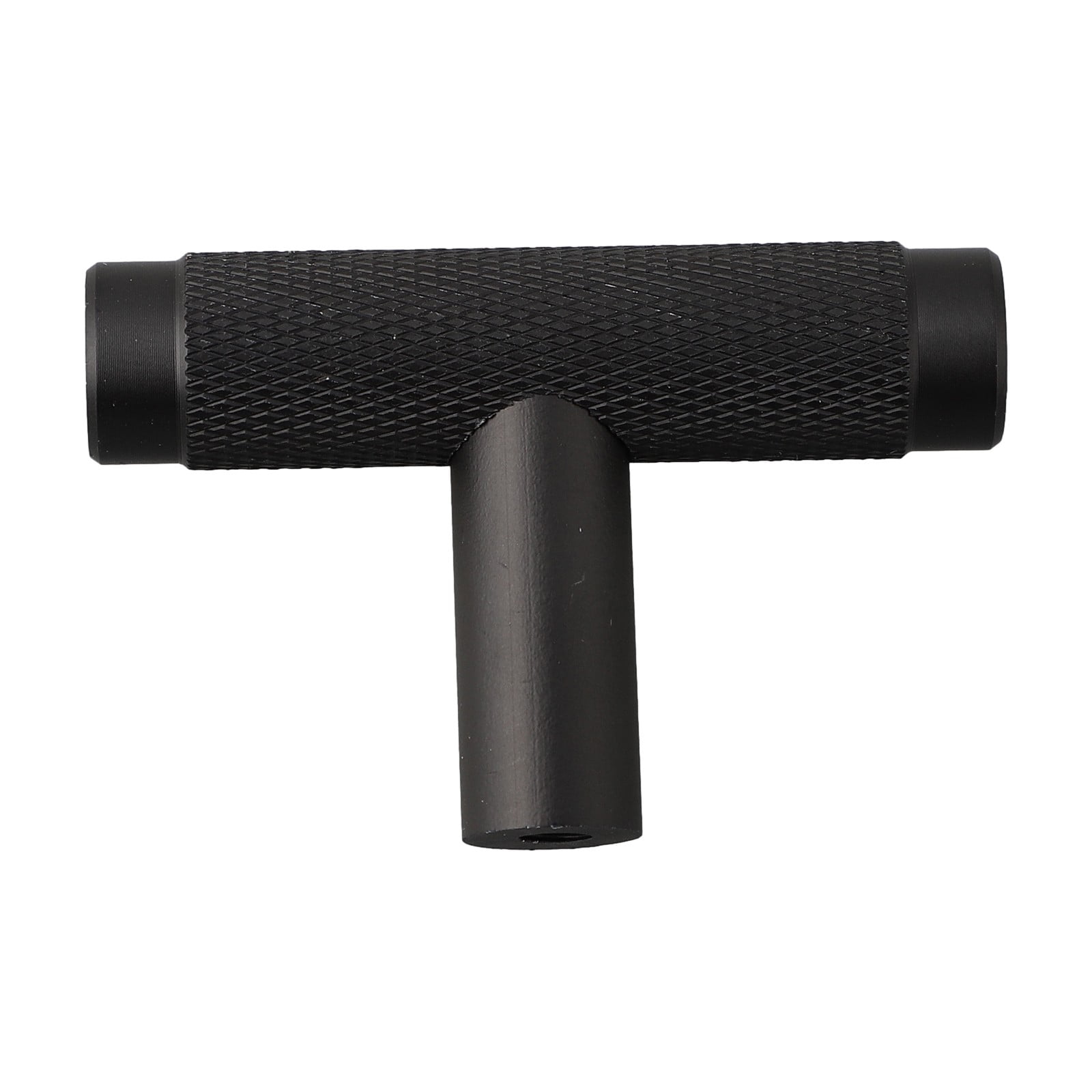 CHENGSI for Premium Aluminum Alloy T Bar Knobs for Kitchen Cabinet Doors Drawers Cupboards Modern Hardware Pull Handles Black 50mm Length 10 Pack