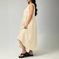 thumbnail image 5 of LIaqionyy Women's Plus Size Maxi Dress Summer Flowy A Line Sleeveless Sundresses Casual Loose Tank Dresses L-5XL, 5 of 7
