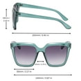 thumbnail image 5 of Women's Oversized Square Sunglasses - Green Frame / Gradiant Smoke Lens, 5 of 7