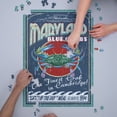 thumbnail image 3 of Cambridge, Maryland, Blue Crabs Vintage Sign (1000 Piece Puzzle, Size 19x27, Challenging Jigsaw Puzzle for Adults and Family, Made in USA), 3 of 4