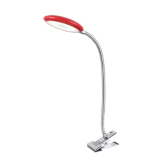 Lampara de Escritorio Crystal Broche Rojo IIDSA Iluminación Luz Vic Innovador