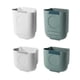 thumbnail image 5 of Cubo de basura para colgar en el gabinete que ahorra espacio Cubo de basura plegable de gran apertura con organizador de bolsas de basura Cubo de basura para baño 13L, verde Inevent HA009560-02B, 5 of 6