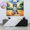 thumbnail image 4 of Happy Father's Day Australian Shepherd Playing Basketball with Best Dad Jersey Tapestry Aussie Dog Lover Gifts Wall Hanging Backdrop Home Decor - 13006, 4 of 5