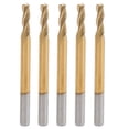thumbnail image 1 of 3 Flute Mill Cutter Flat Bottom Tungsten Steel Industrial Supplies 3.175 x 2.5 x 8 x 40, 1 of 5
