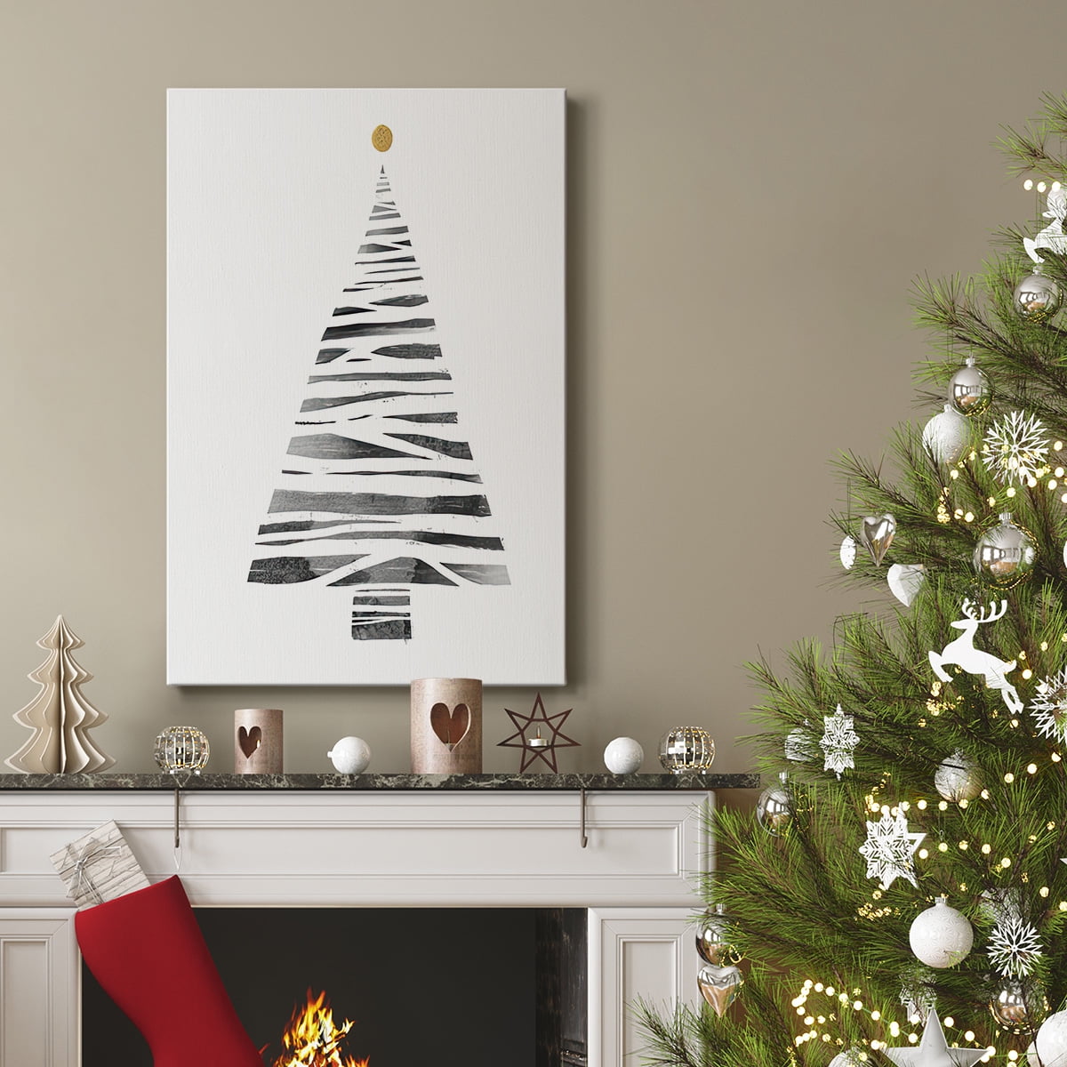 Christmas Tree I- Gallery Wrapped Canvas