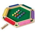 thumbnail image 2 of Upgraded 6-Player Shut The Box Game for Kids Adults Families with 12+4 Dice-Colorful 6 Sided Wooden Board Math Number Games(Instructions Included), 2 of 7
