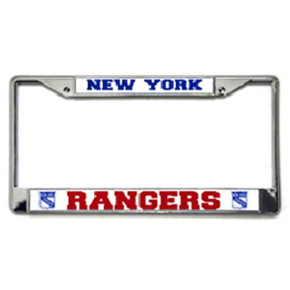 New York Rangers License Plate Frame Chrome